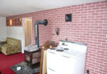 fire and brick wall - Brekhus Residence Before Remodel